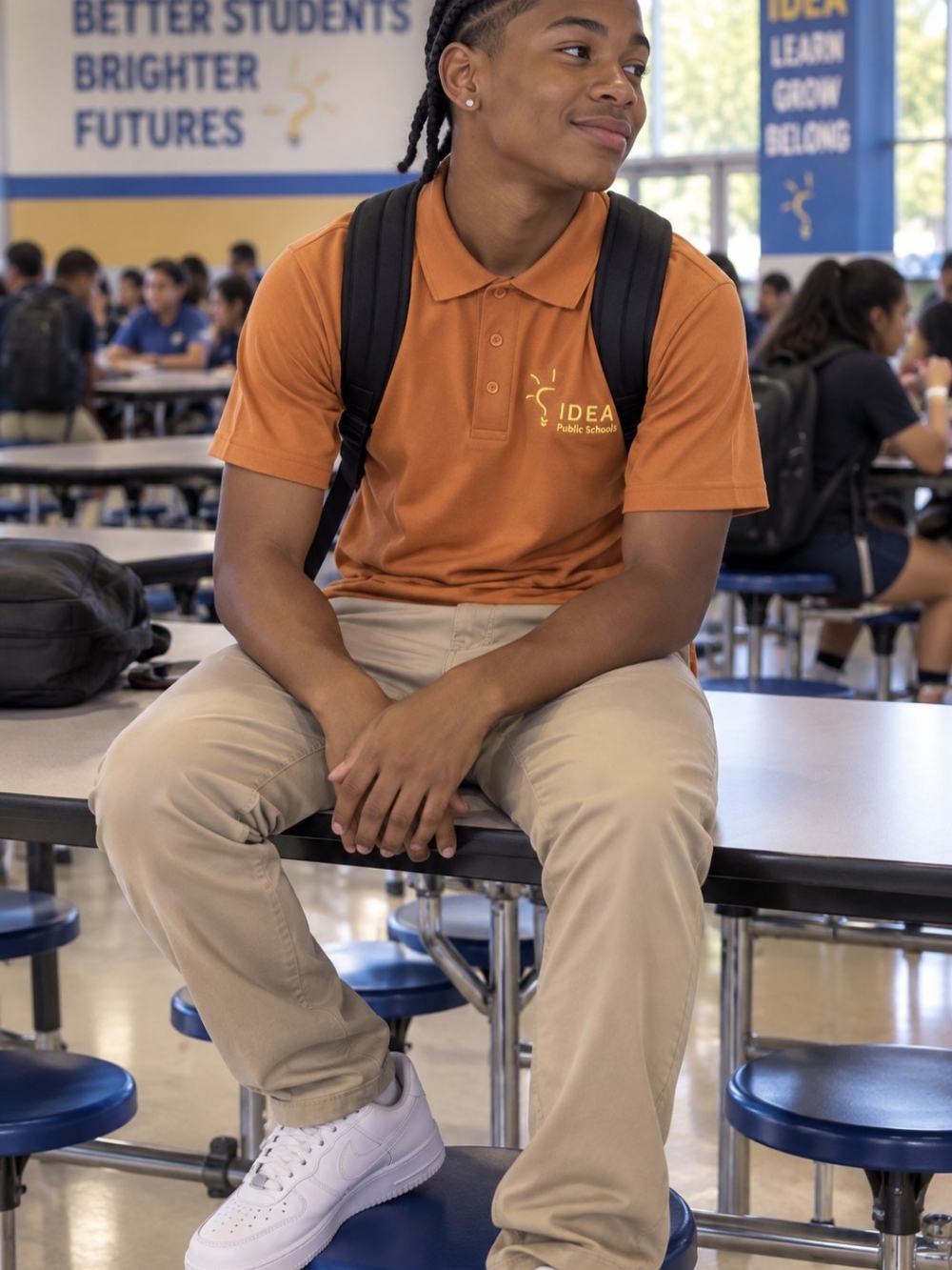 Public School Men's Orange Polo Shirt